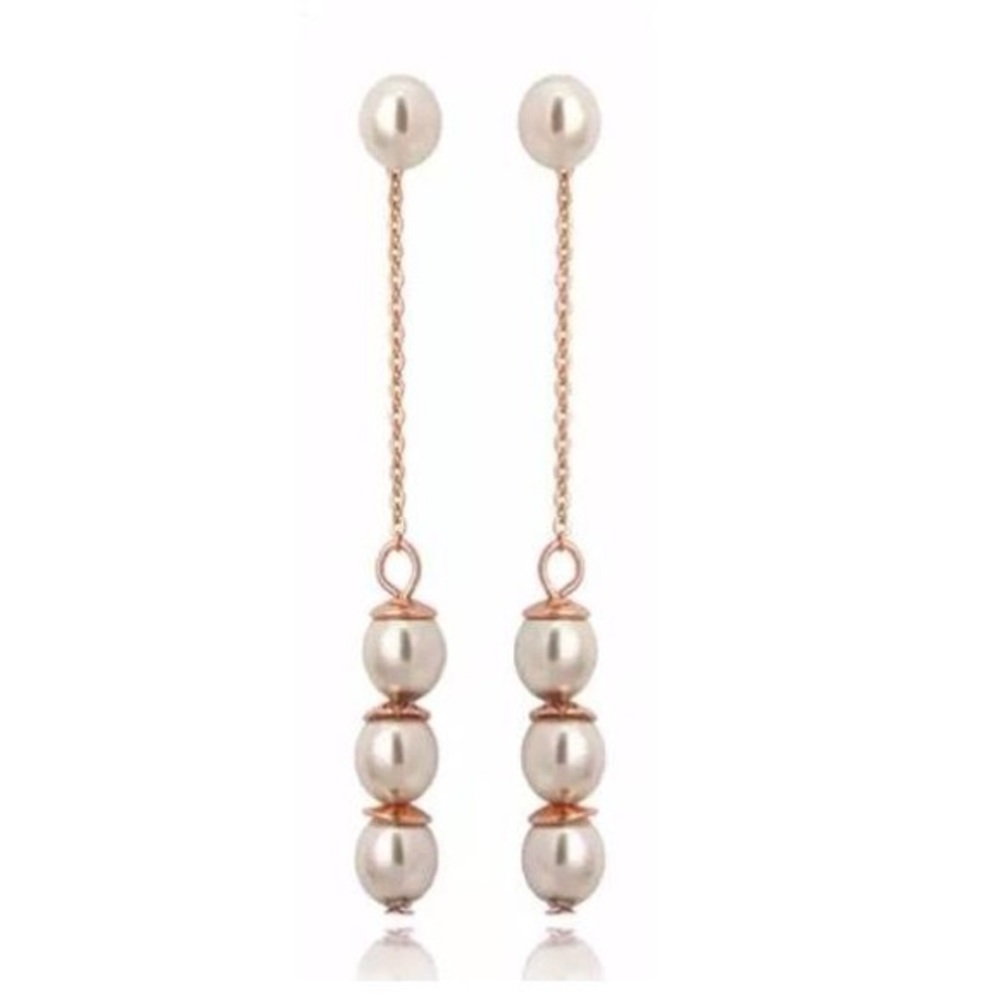Two Way Wear Mini Simulated Pearl Drop Earrings
